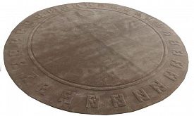 Ковер Creative Carpets - Hand Made ручной работы FENDI-9 круглый монохромный taupe