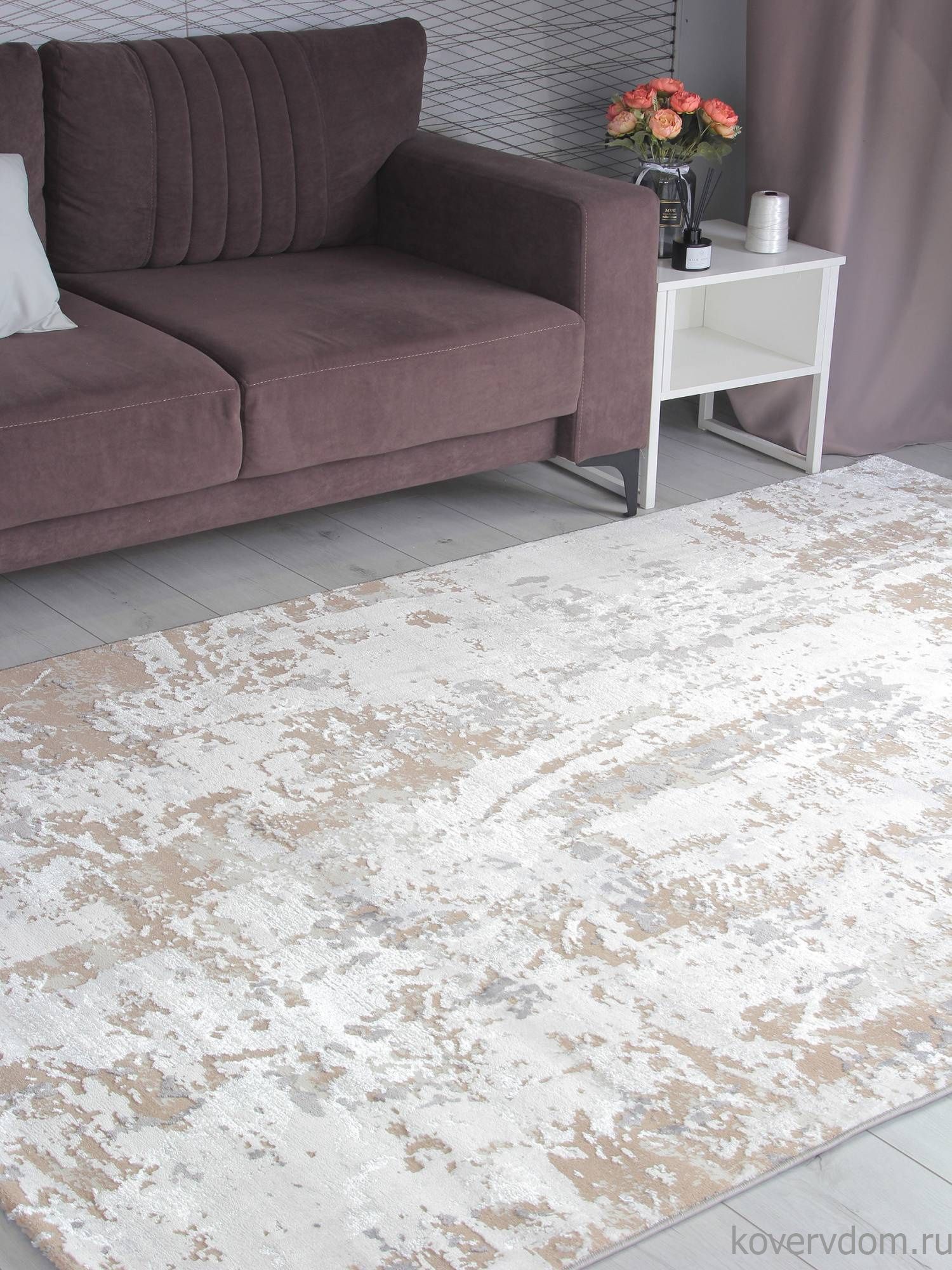 Ковер AMELI 5575A S.BEIGE / P.WHITE