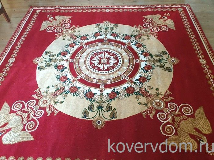Ковер ЦАРЬ-ПТИЦА красно-бордовый