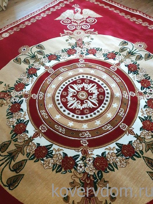 Ковер ЦАРЬ-ПТИЦА красно-бордовый