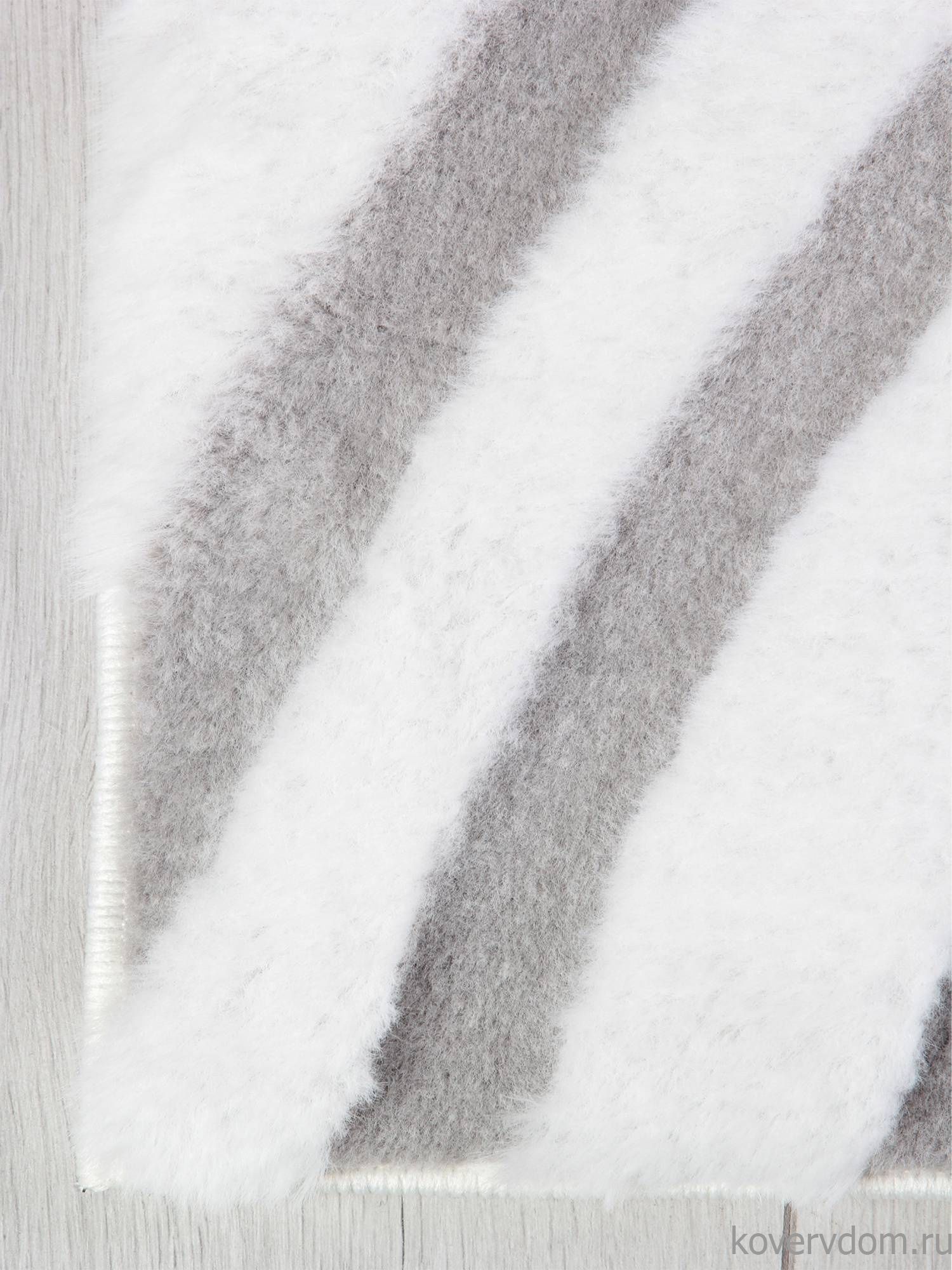 Ковер из искусственного меха RABBIT CARVING PX4002 CREAM / GREY