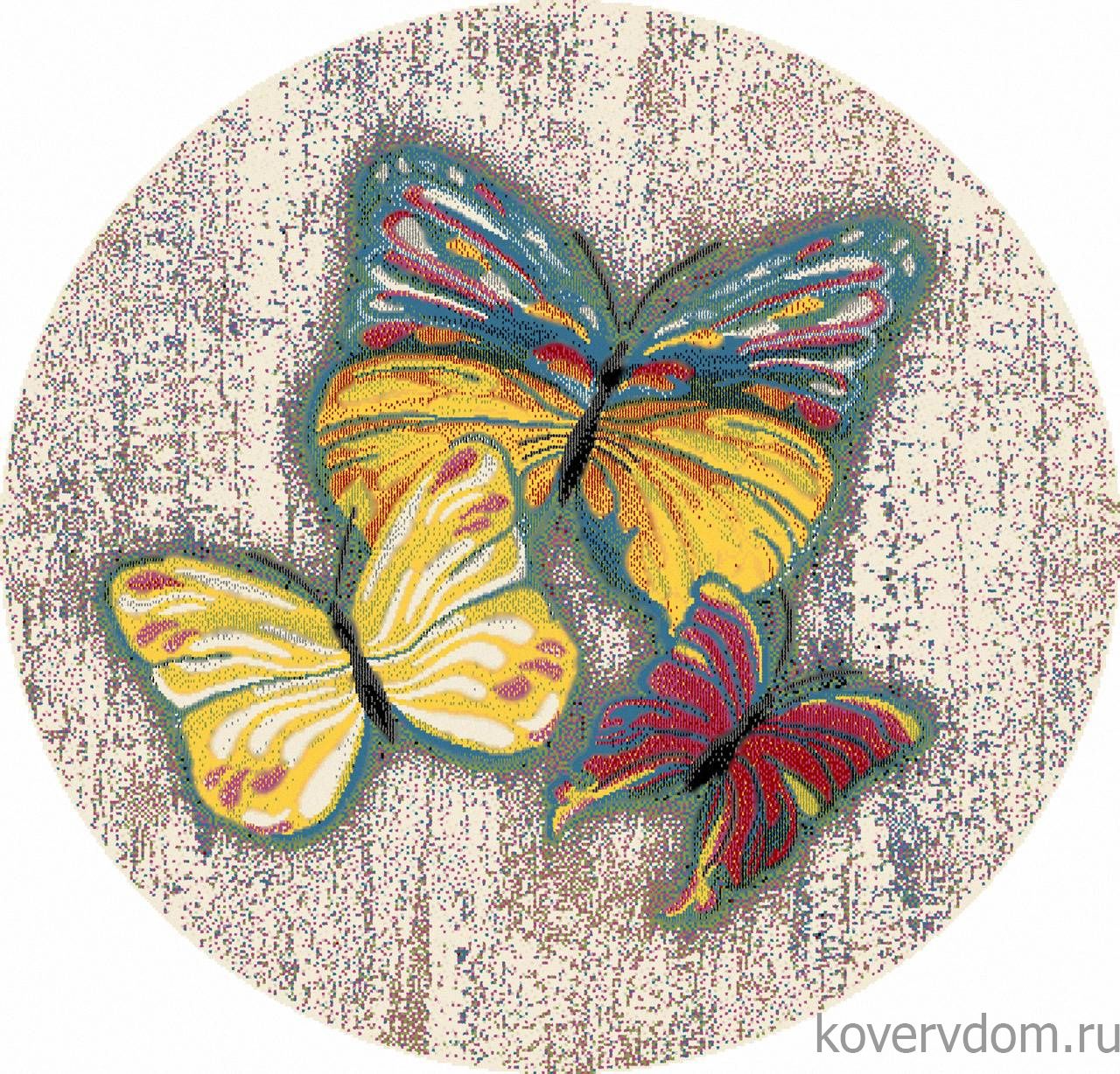 Ковер RIO C064 PINK-MULTICOLOR Круг