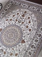 Овальный ковер HALIF F611 GRAY-GREEN