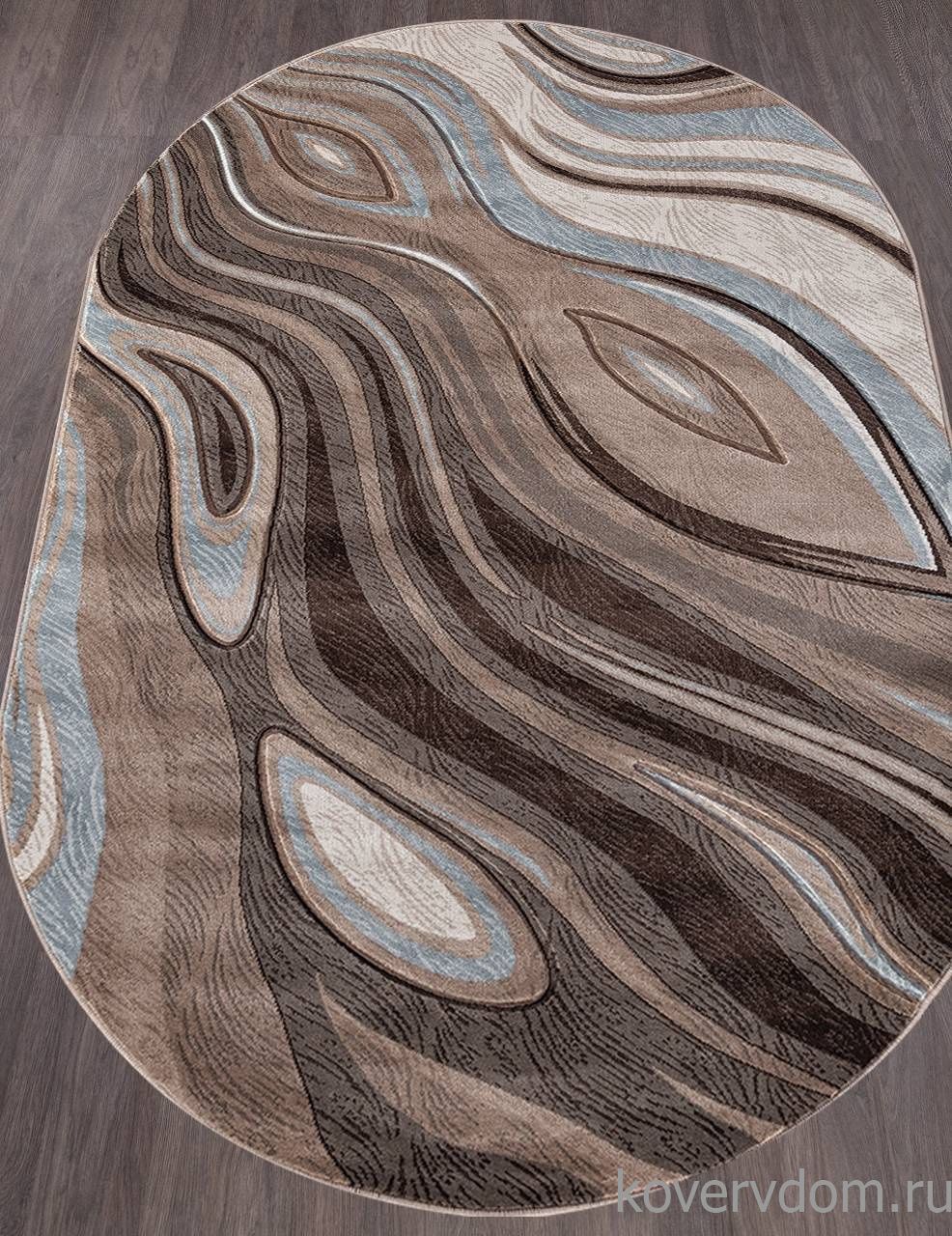 Ковер MEGA CARVING 1385 BEIGE Овал