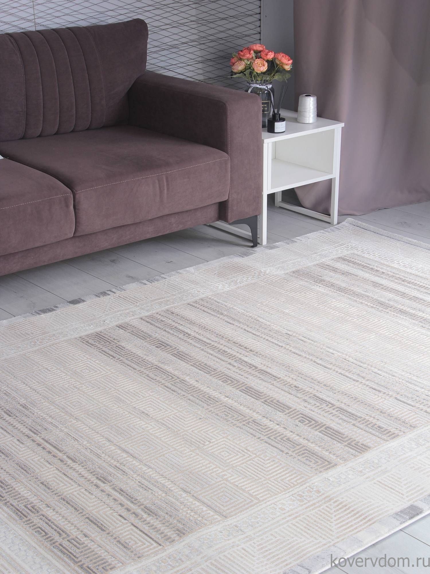 Ковер AMELI 9247A S.BEIGE / P.WHITE