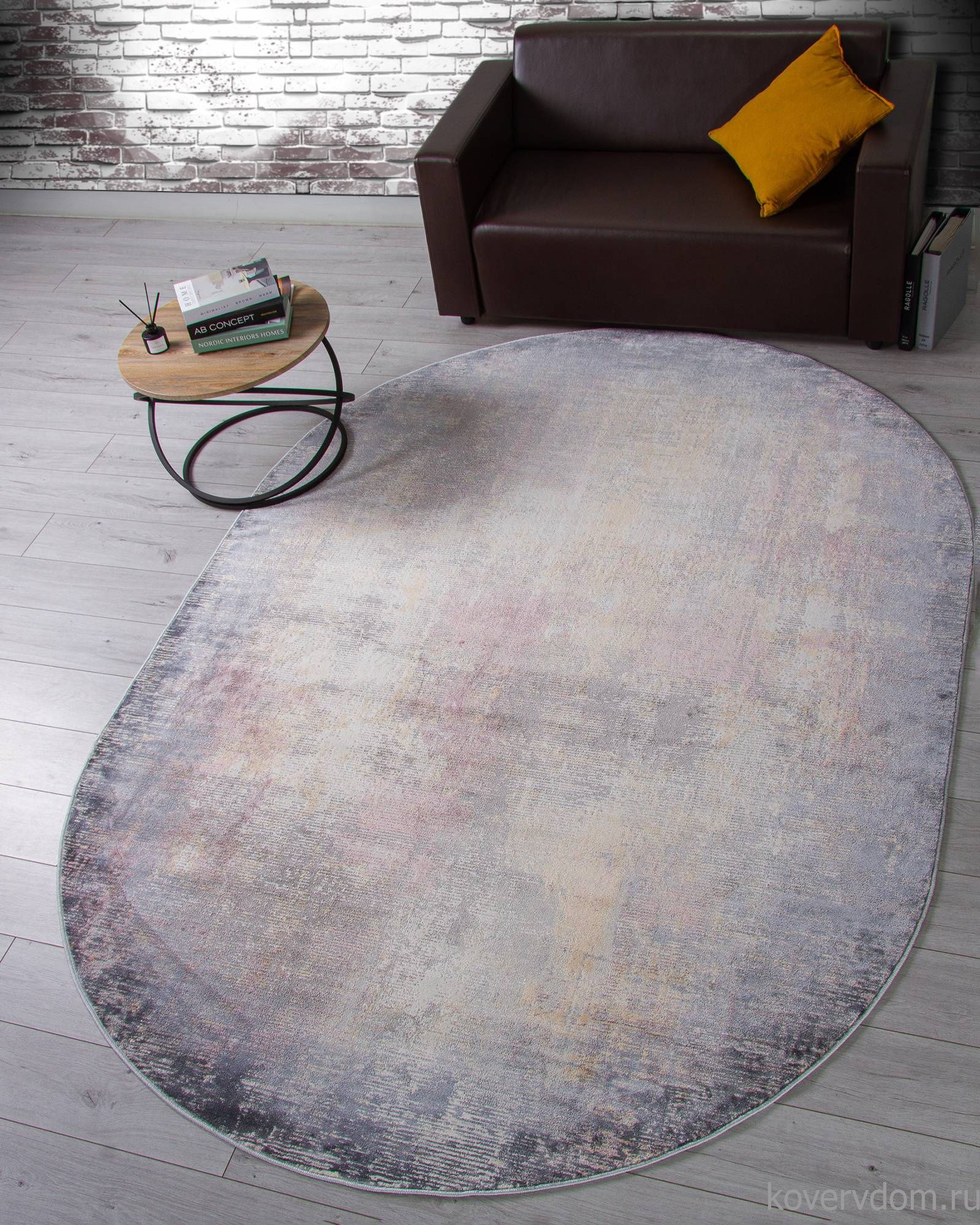 Ковер ZUMMA F262 PINK Овал