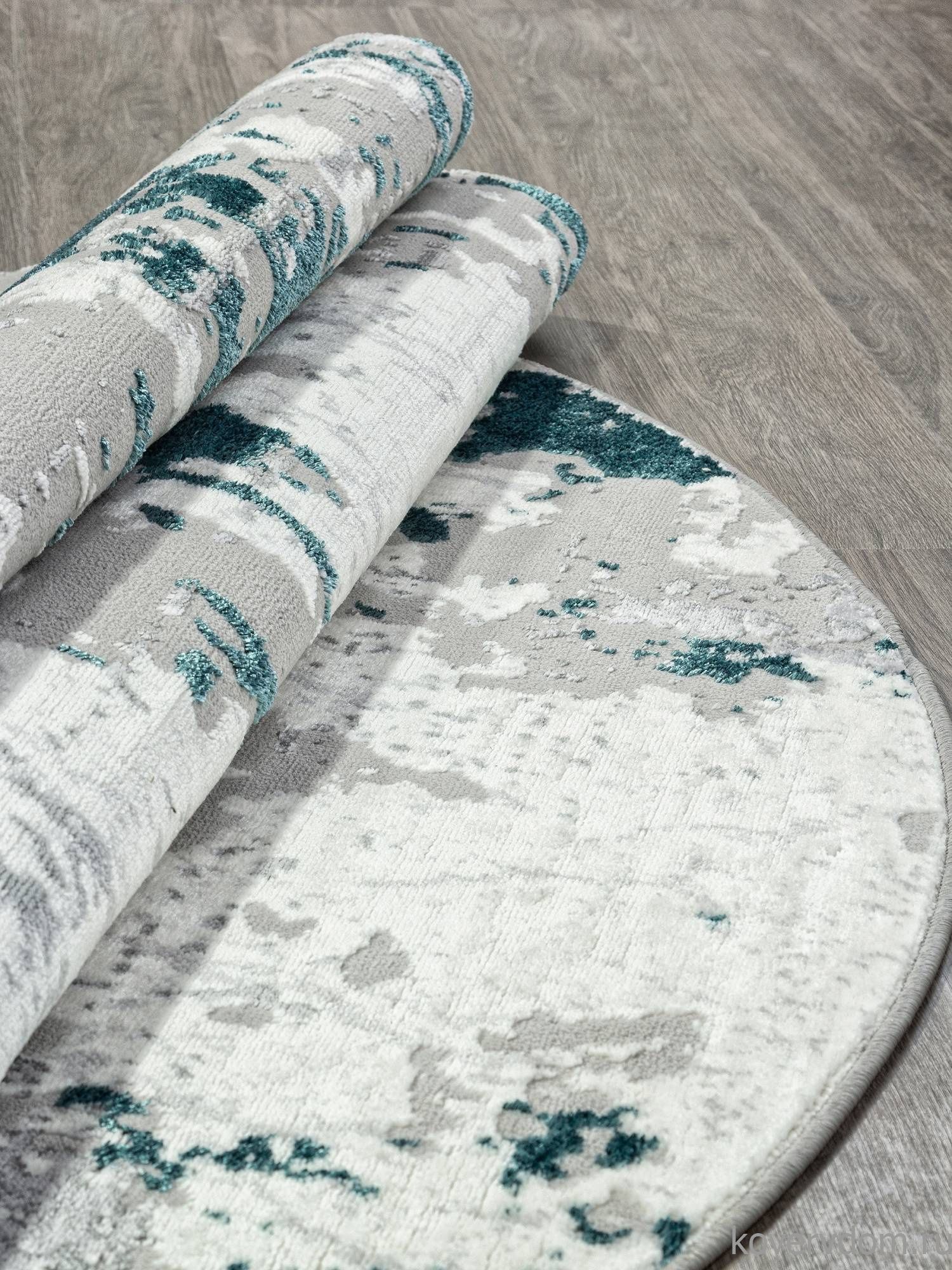 Ковер PALERMO F285 GRAY Овал