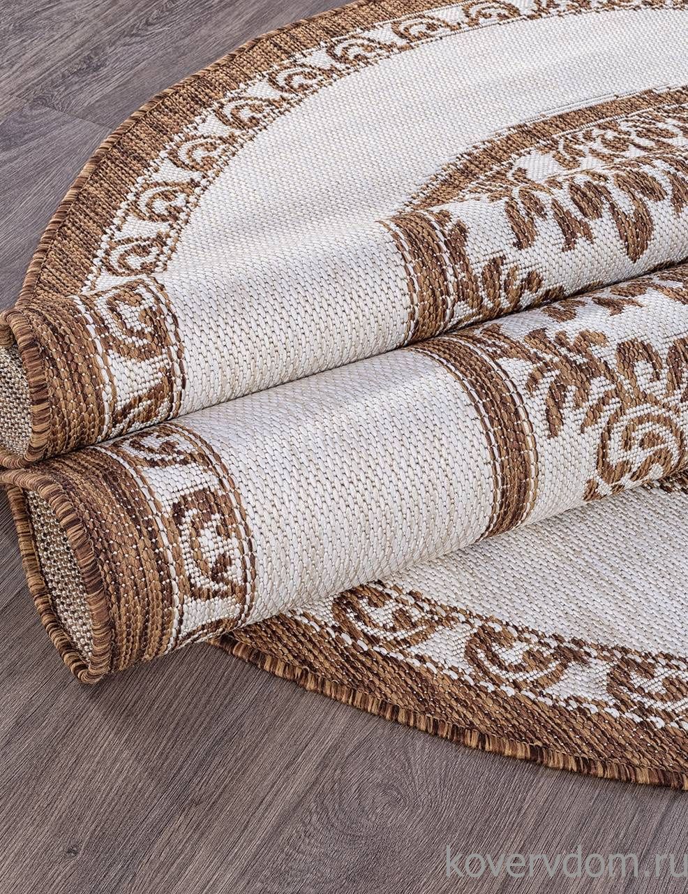 Ковер циновка VEGAS S001 CREAM-BROWN