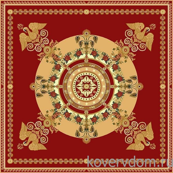 Ковер ЦАРЬ-ПТИЦА красно-бордовый