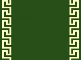 Овальный ковровая дорожка меандр версаче зеленая