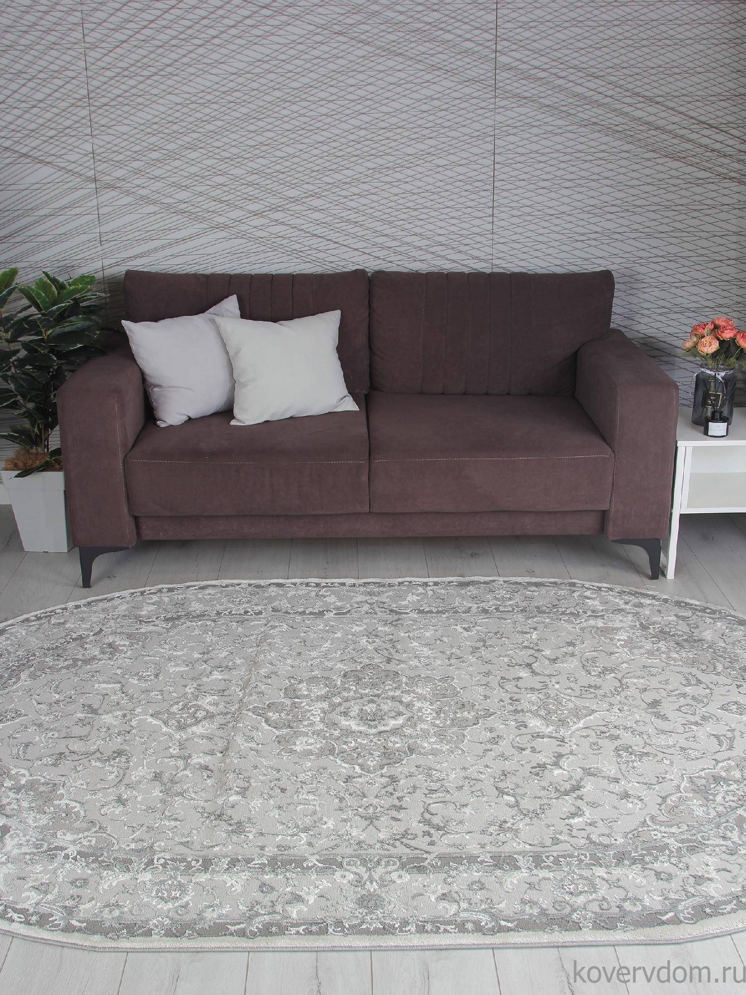 Ковер ARMINA GA075G GREY / GREY Овал