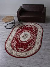 Абстрактный ковер COLIZEY D066 RED Овал