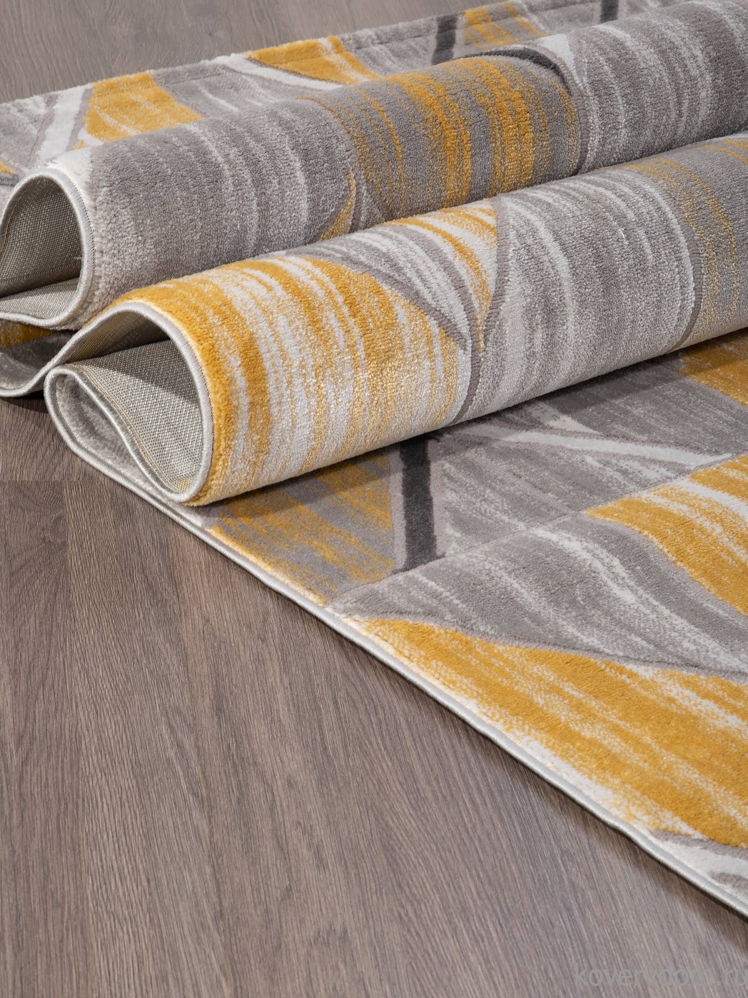 Ковер TEMPO 0131QA YELLOW / L.GREY