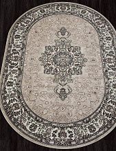 Ковер в классическом стиле в гостиную GAVANA-A D412 BEIGE Овал