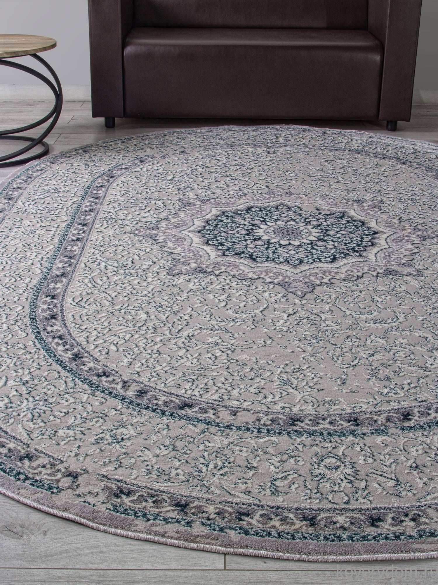 Ковер PALERMO F294 GRAY Овал